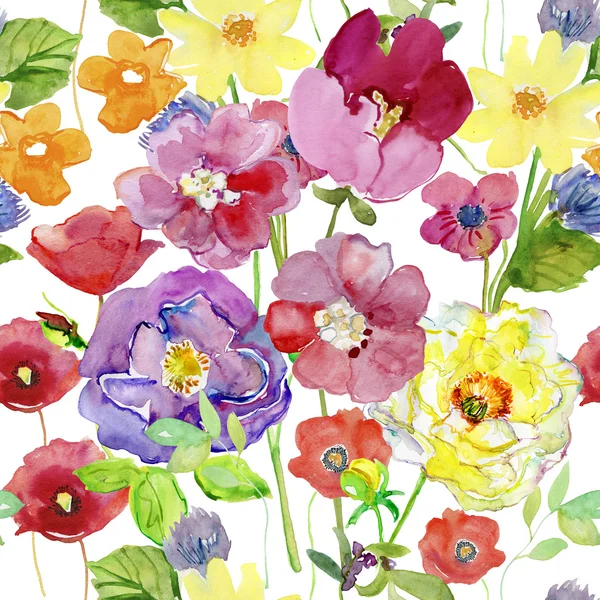 水彩の手描きの花 ロイヤリティフリーのストック写真