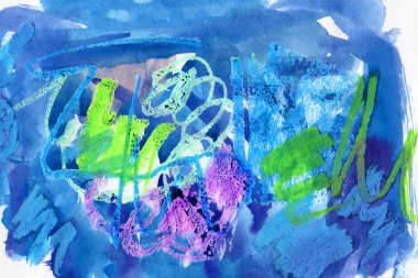 Soyut suluboya kavisli şekli arka plan.