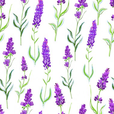 Lavanta çiçekleriyle kusursuz bir arkaplan.