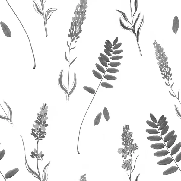 Soyut çiçekler. Suluboya kusursuz desen.