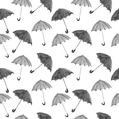 Suluboya şemsiye ile desen