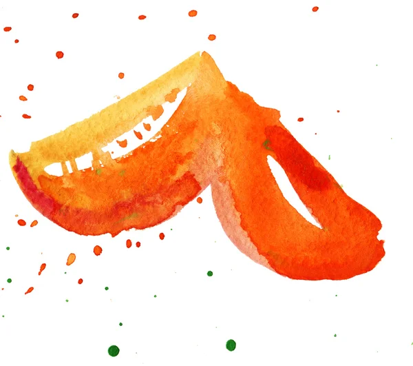 Watercolor orange — Stock Photo, Image