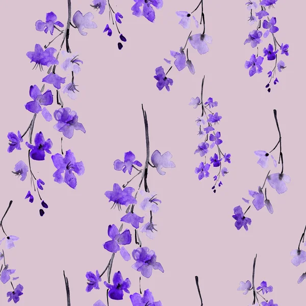 Sakura flowers. seamless pattern — Stock Photo, Image