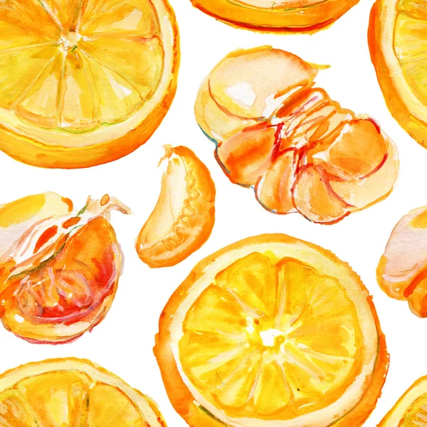 Aquarell orange Hintergrund — Stockfoto