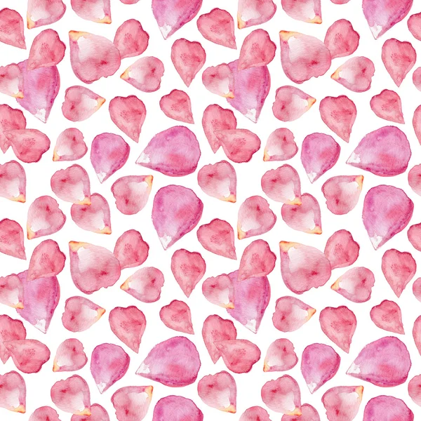 Wzór z różowym latający płatki — Zdjęcie stockowe