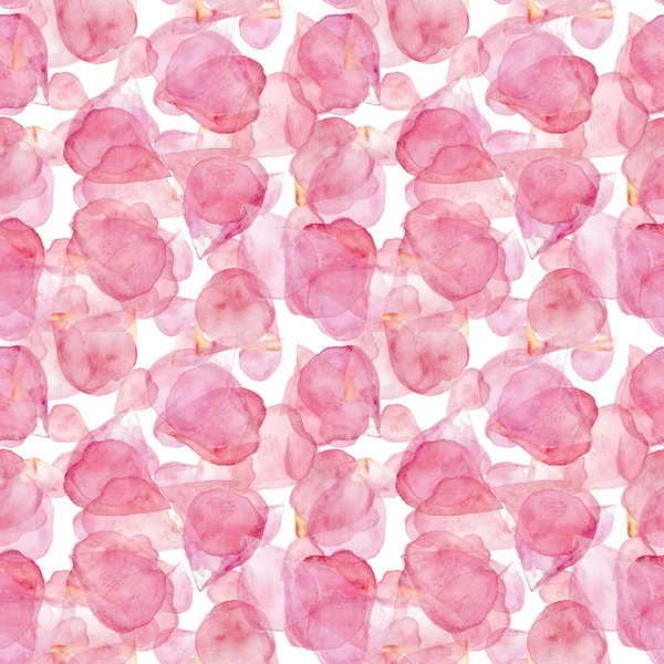 Pattern with pink flying petals — Stock Photo, Image