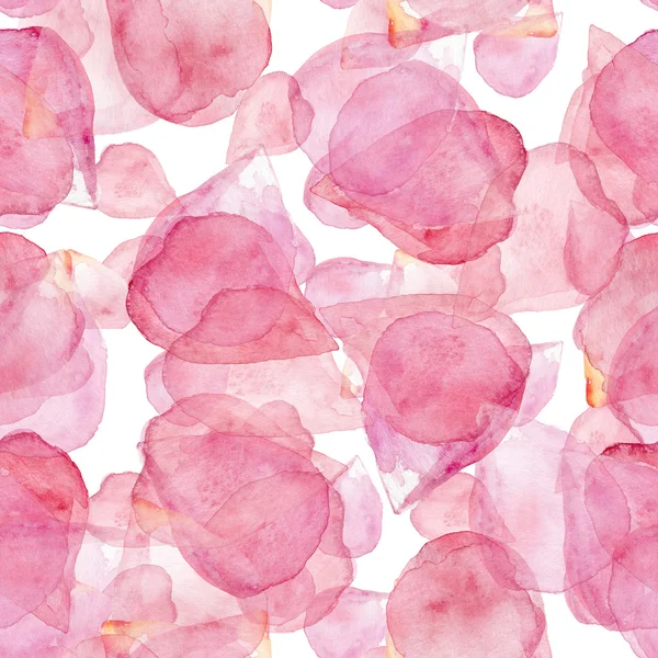 Pattern with pink flying petals — Stock Photo, Image