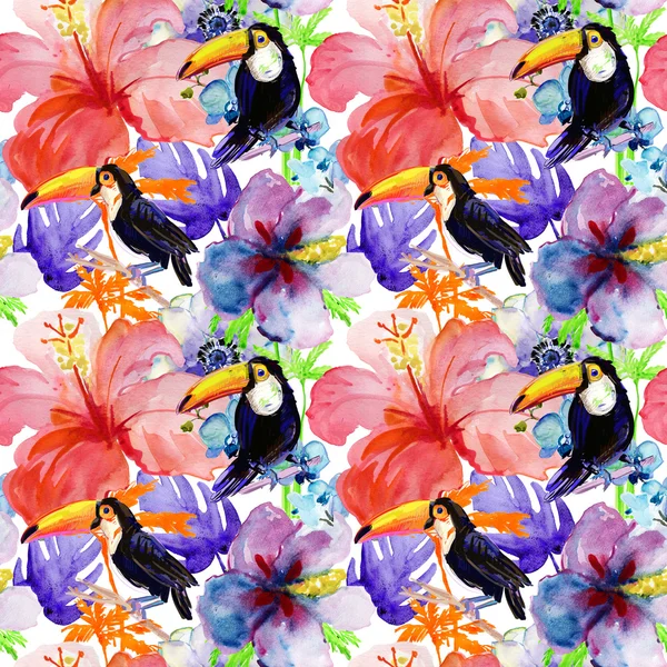 Tropical seamless pattern. — Stock Photo, Image