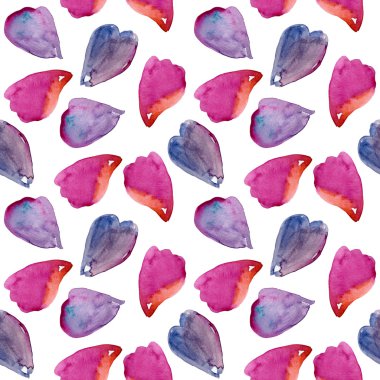 Suluboya yaprakları ile Seamless Modeli