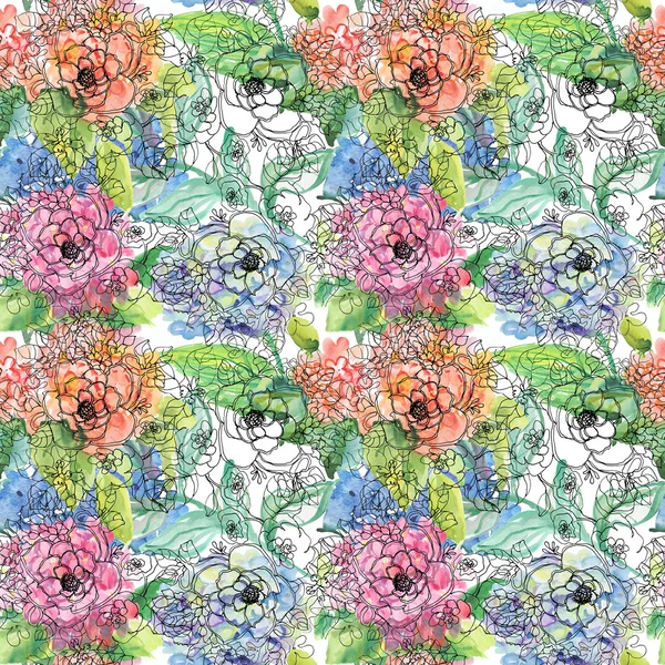 Blumen Hintergrund mit Blumen — Stockfoto