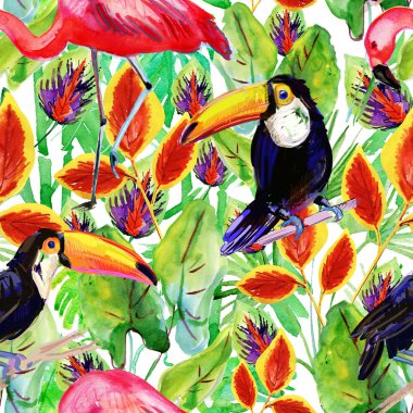 Tropik, pürüzsüz desen.