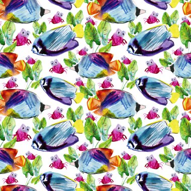 Egzotik tropik balık desen