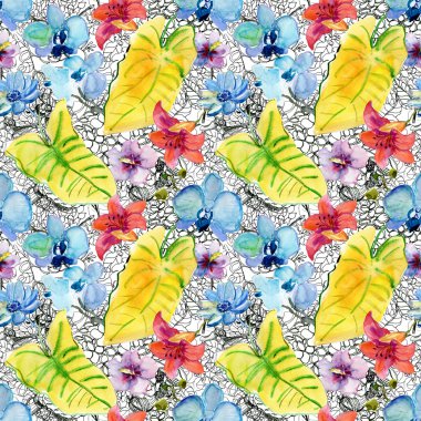 çiçek ile sorunsuz duvar kağıdı