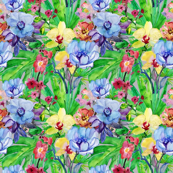 Floral background with flowers — Stock Photo, Image