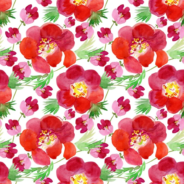 Seamless patterns with flowers — Stock Photo, Image