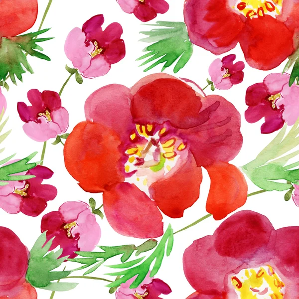 Seamless patterns with flowers — Stock Photo, Image