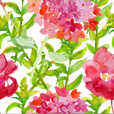 Dekoratif yaz çiçek desenle