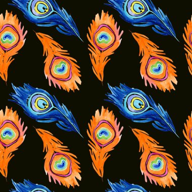 Tavus kuşu tüyleriyle kusursuz desen.