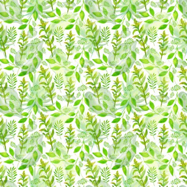 dallar yeşil yaprakları ile