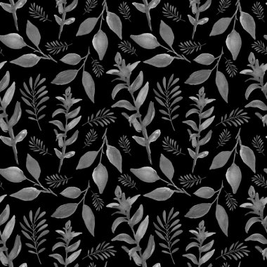 Desen tropikal yaprak ile