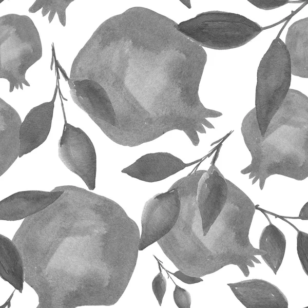 Sömlös bakgrund med Granatäpplen — Stockfoto