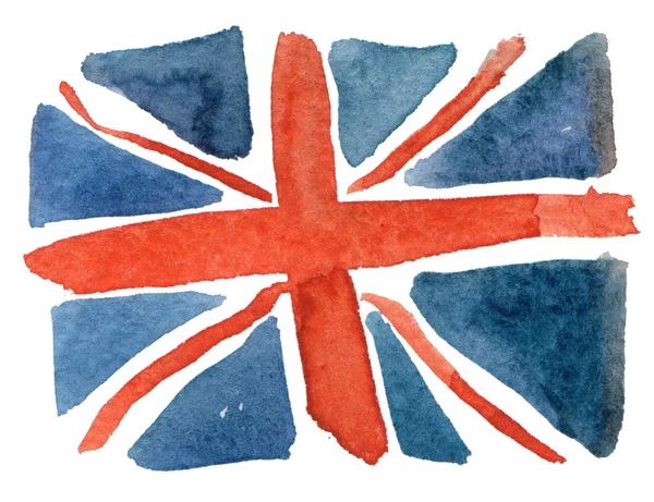Aquarel Engeland vlag — Stockfoto