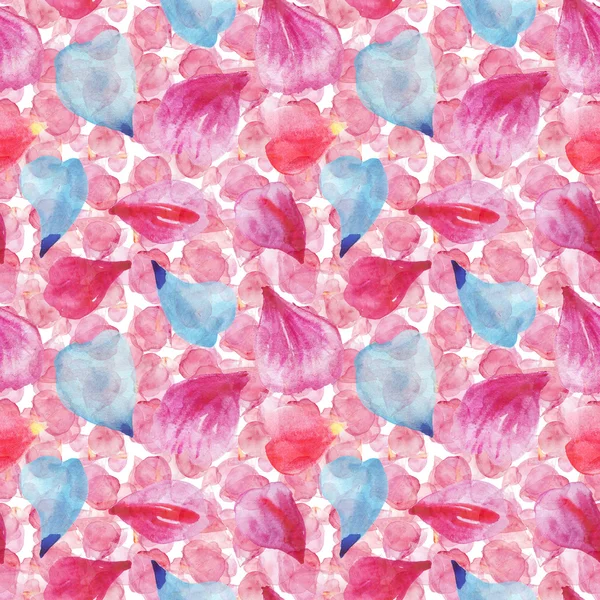 Bright pink and blue petals — Stock Photo, Image