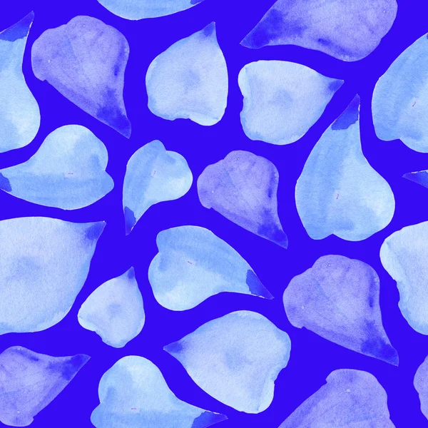 Muster mit blauen Blütenblättern — Stockfoto