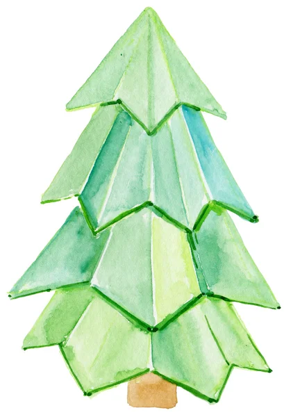 Albero di Natale disegnato a mano — Foto Stock