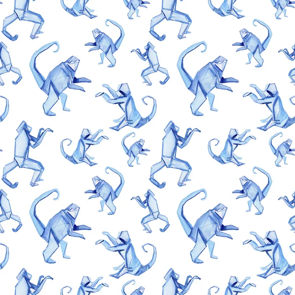 Seamless pattern with monkeys — Stock Photo, Image