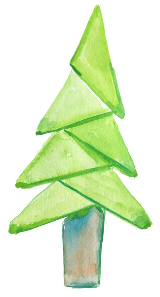 Hand drawn Christmas tree — Stock Photo, Image