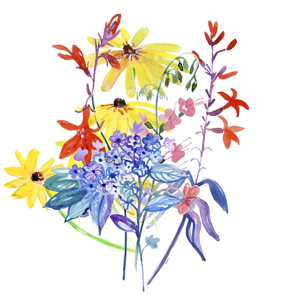 美しい花の花束 ストック画像