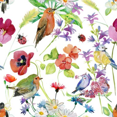 tropikal çiçek boyama desen 