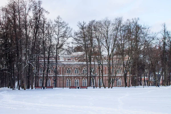 Moskwa Rosja Grudzień 2020 Widok Sali Koncertowej Opery Parku Caritsyno — Zdjęcie stockowe