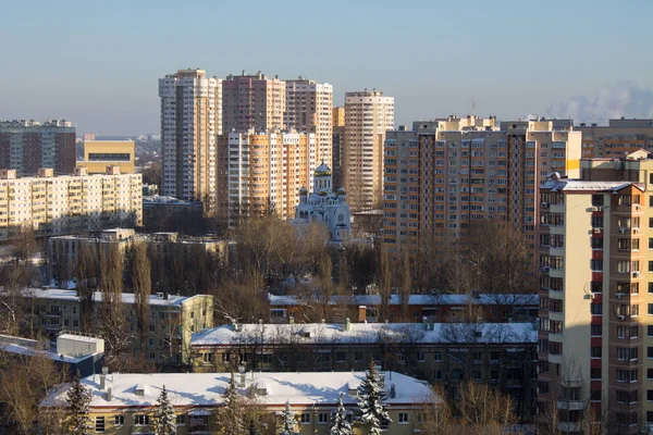 Reutov Região Moscou Rússia Janeiro 2021 Vista Panorâmica Superior Cidade — Fotografia de Stock
