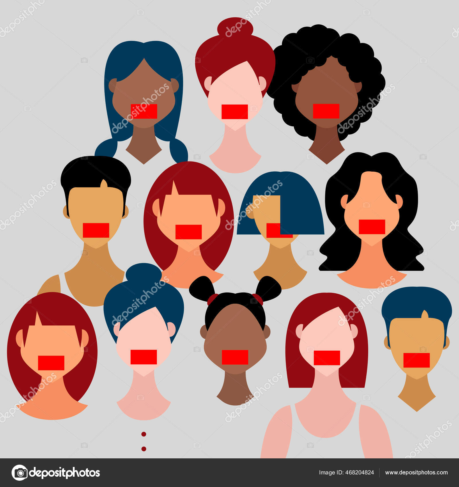 Duct Taped Mouth Images Clipart