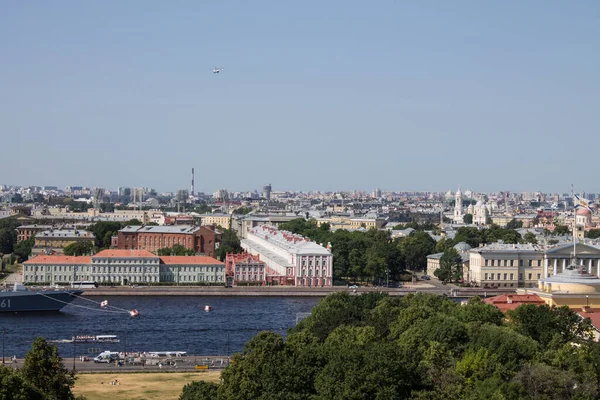 Saint Petersburg Ryssland Juli 2021 Panoramautsikt Över Den Historiska Stadskärnan — Stockfoto