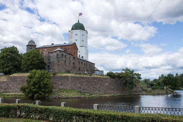 Vyborg Región Leningrado Rusia Julio 2021 Torre Olaf Centro Histórico — Foto de Stock