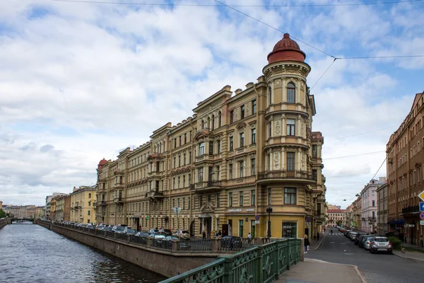 Petersburg Russland Juli 2021 Ein Schönes Historisches Gebäude Einer Stadtstraße — Stockfoto