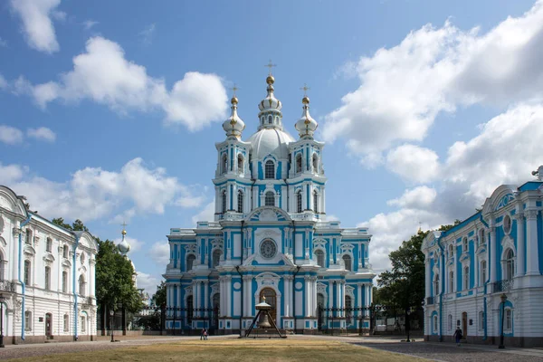 Saint Petersburg Russia Juli Juli 2021 Een Uitzicht Witte Blauwe — Stockfoto