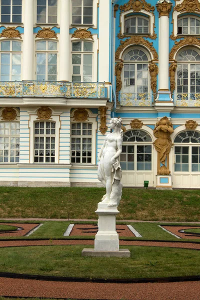 Pushkin Região Leningrado Rússia Julho 2021 Magnífico Palácio Catarina Azul — Fotografia de Stock