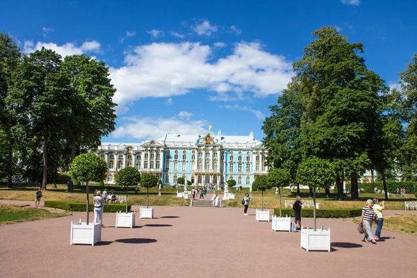Pushkin Região Leningrado Rússia Julho 2021 Magnífico Palácio Catarina Azul — Fotografia de Stock