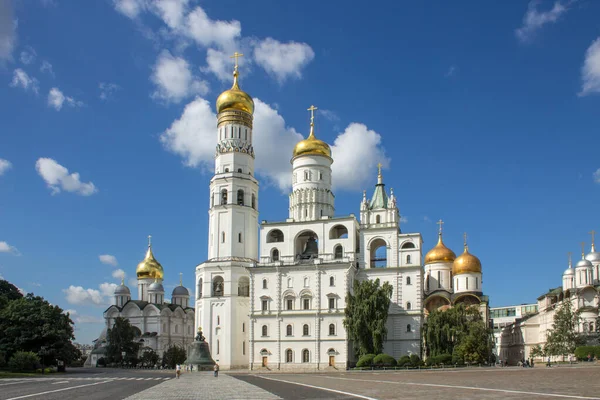 Moskau Russland August August 2021 Der Weiße Steinerne Glockenturm Iwan — Stockfoto