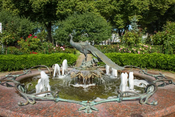 Moscow Russia August 2021 Een Prachtige Fontein Met Een Bronzen — Stockfoto