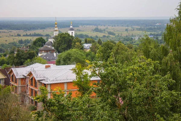 Vladimir Russia August 2021 Панорамний Вид Дахи Історичних Будівель Старого — стокове фото