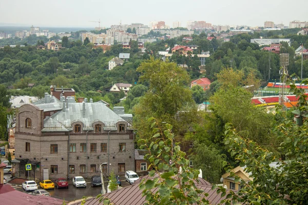 Vladimir Ryssland August 2021 Panoramautsikt Över Taken Historiska Byggnaderna Den — Stockfoto