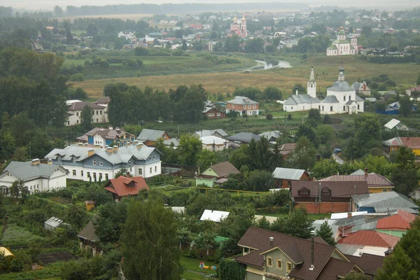 Suzdal Região Vladimir Rússia Agosto 2021 Vista Panorâmica Cidade Velha — Fotografia de Stock