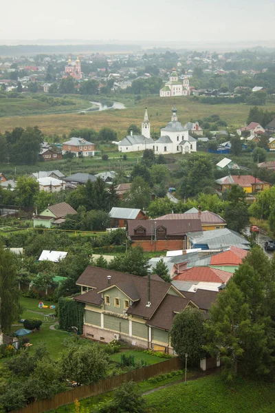 Suzdal Región Vladimir Rusia Agosto 2021 Vista Panorámica Del Casco — Foto de Stock