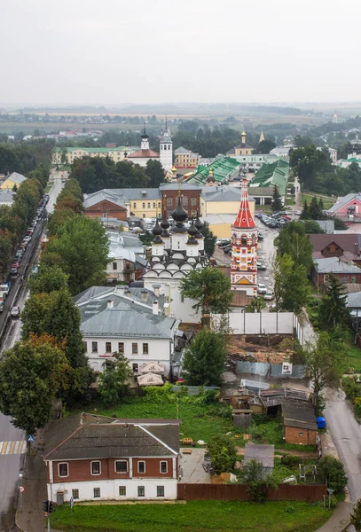 Suzdal Vladimir Régió Oroszország Augusztus 2021 Panorámás Kilátás Óvárosra Történelmi — Stock Fotó