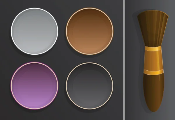 göz gölgeler ve fırça